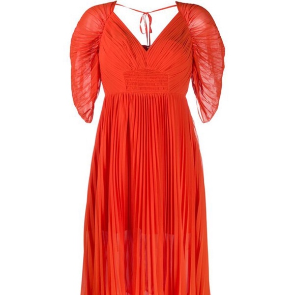 Self-Portrait Pleated Midi Dress - Picture 3 of 3